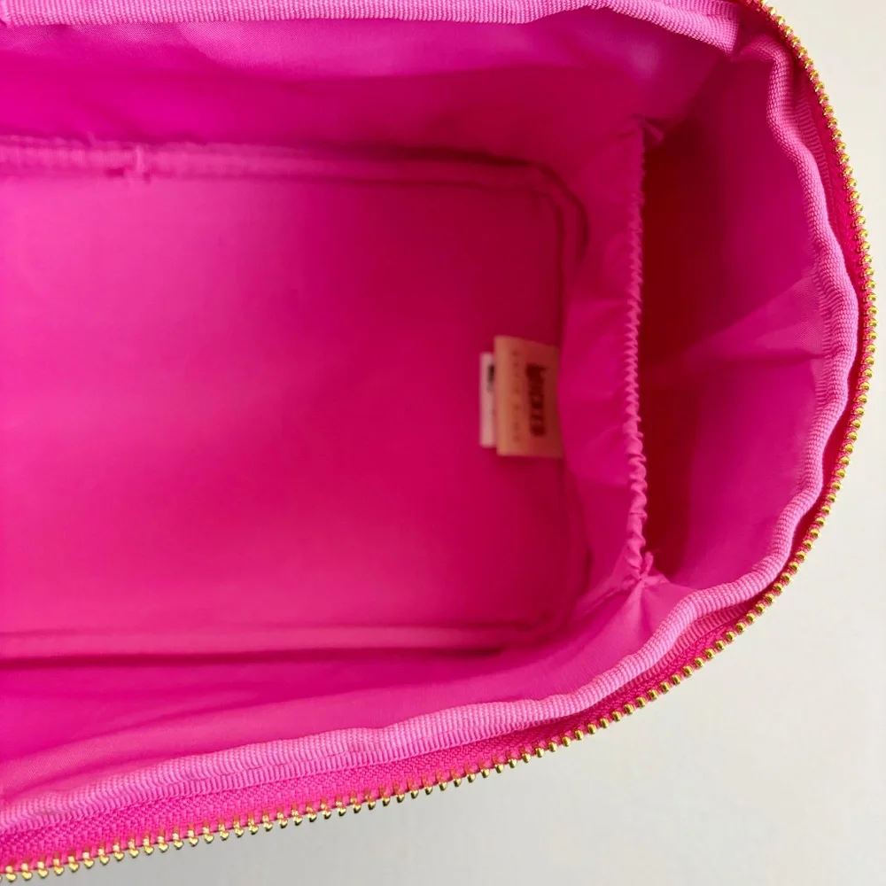 WICKED X Katie Kime Makeup Cosmetic Train Bag NWT HTF Pink Toile Glinda OZ - Picture 13 of 15